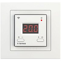 Терморегулятор электронный Terneo ax unic для рамок Unica по Wi-Fi 3.6кВт 16А белый